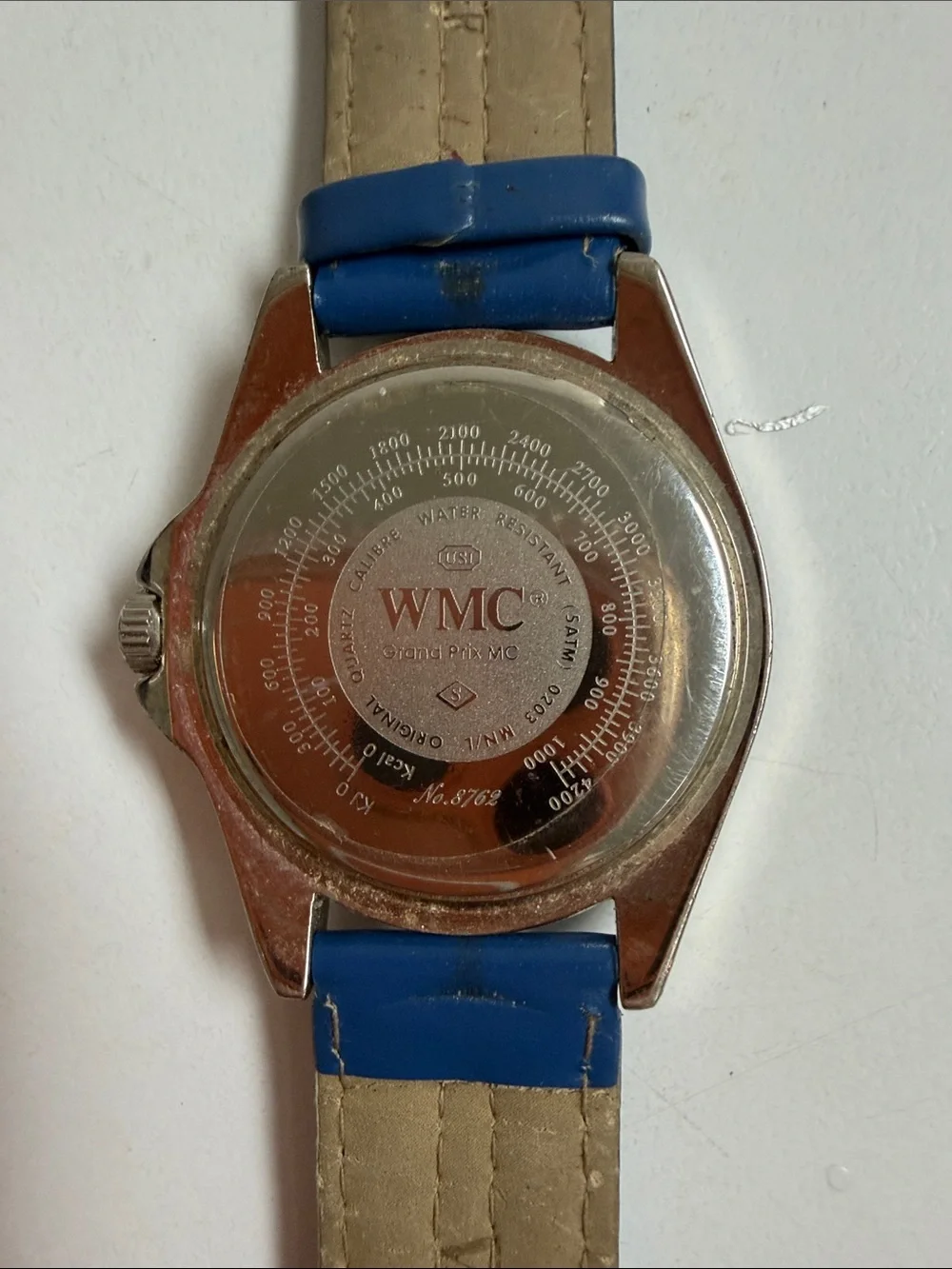 Source Unknown Blue Promotional Men's Watch with Silver Case needs battery